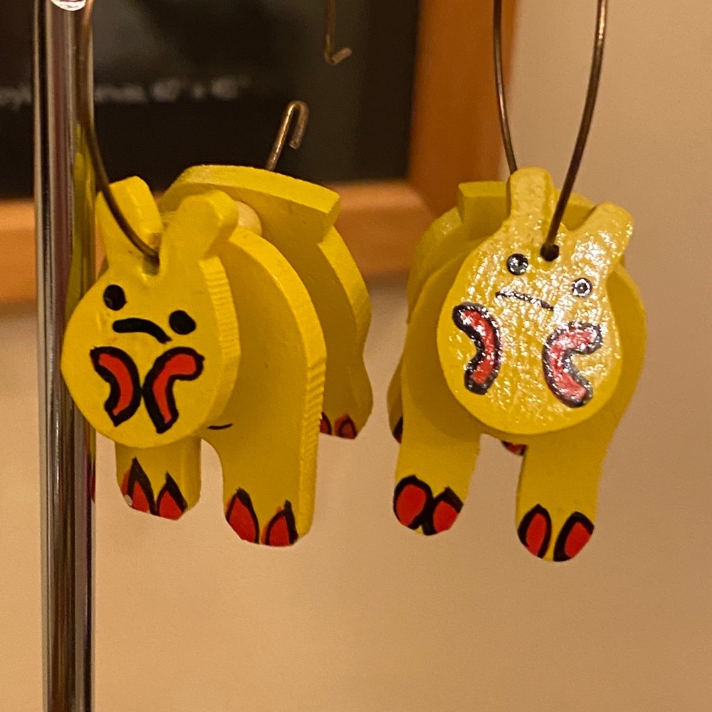 Fun cow earrings